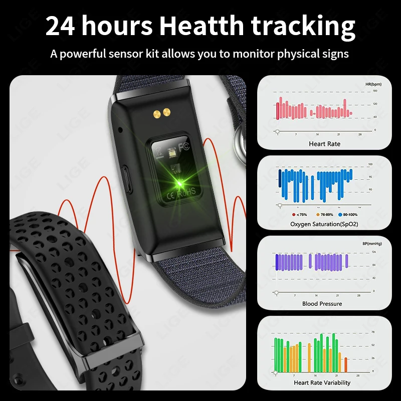 LIGE No Screen Smart Watch Hea - مراجعة Smartwatch Latest Watches For Women وسعره