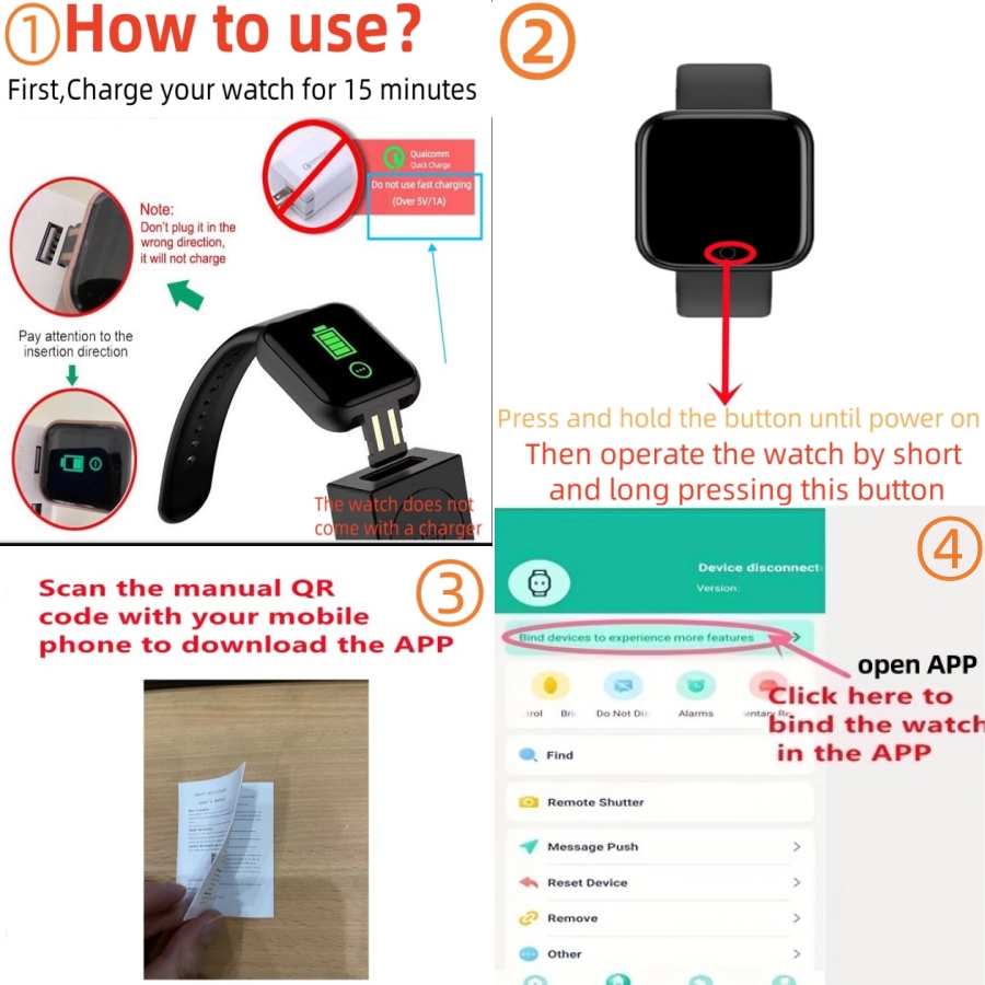 Smart Watch Message Remind Mus - مراجعة Smartwatch Watches Digital وسعره