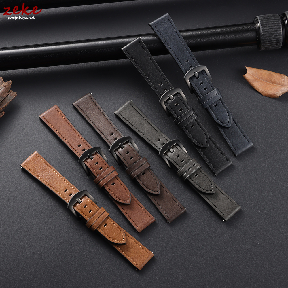 20/22mm Leather Strap Watchban - مراجعة Omega Watches Smartwatch وسعره