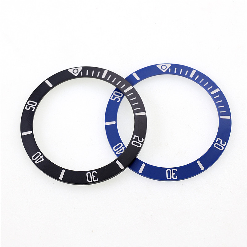 Luxury 40mm Matte Black Blue C - مراجعة Watch Bezel Insert وسعره