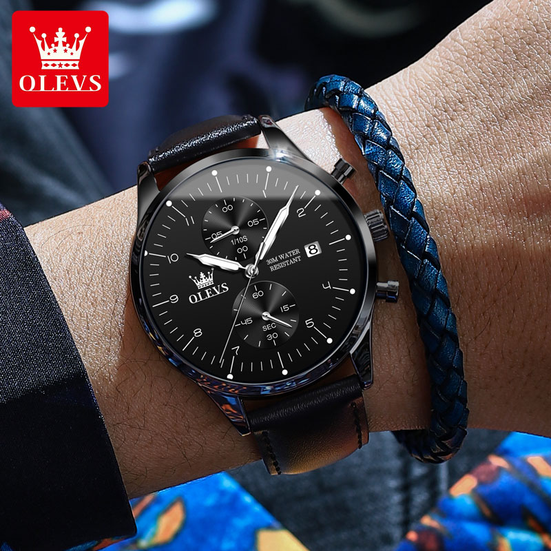 OLEVS casual fashion men's wat - مراجعة Watch Es وسعره