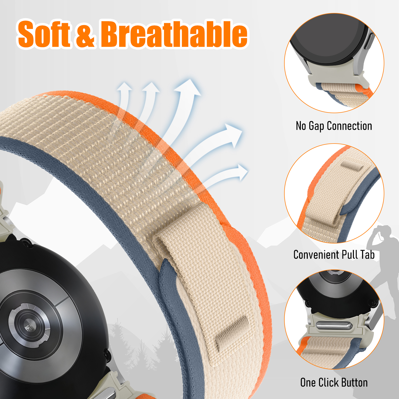 Trail loop Strap for Samsung G - مراجعة Smartwatch Samsung Watches For Women وسعره