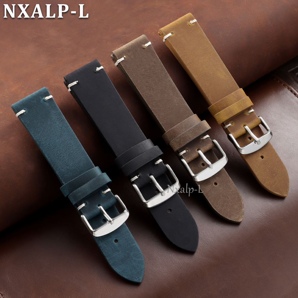 Retro Oil Wax Leather Watch Ba - مراجعة Omega Watches Smartwatch وسعره