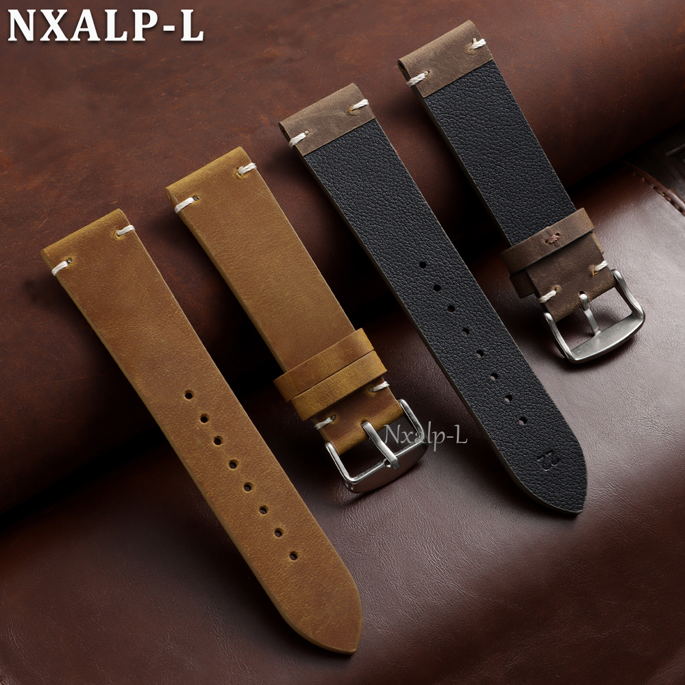Retro Oil Wax Leather Watch Ba - مراجعة Omega Watches Smartwatch وسعره