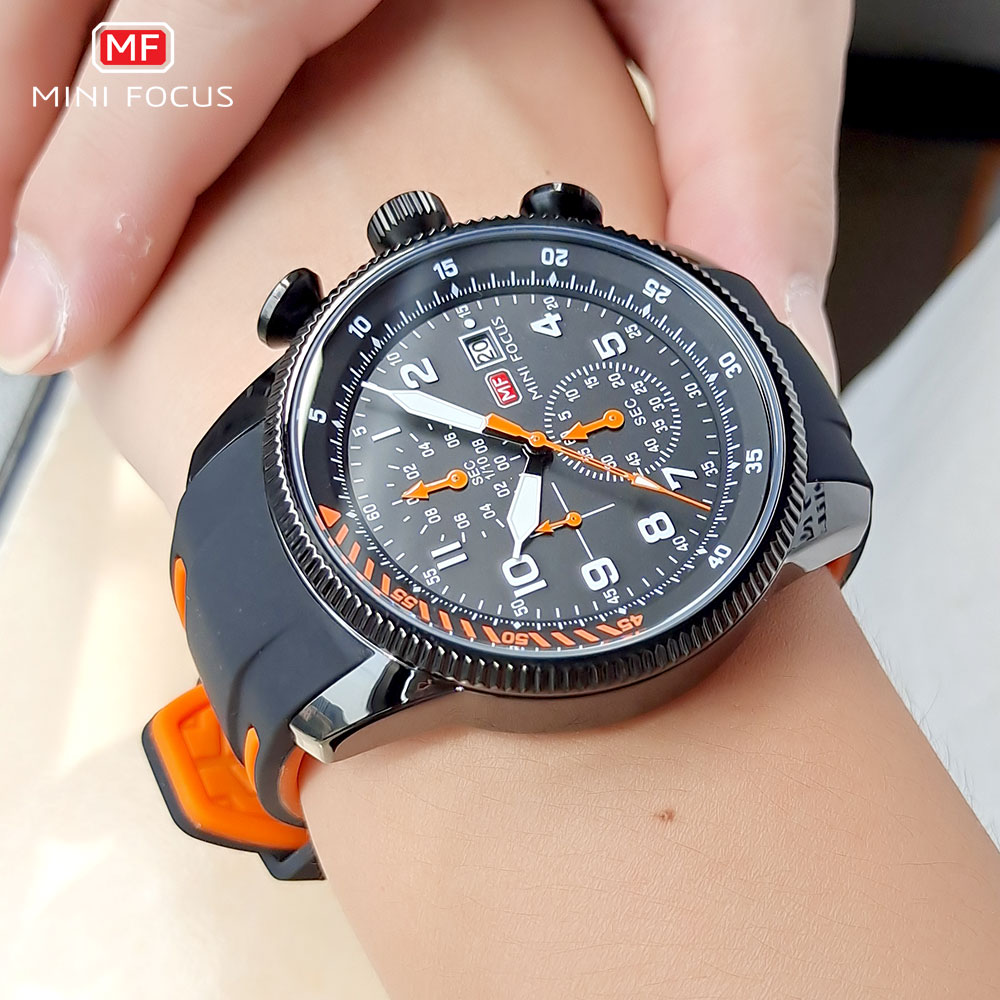 MINI FOCUS Sport Quartz Watch  - مراجعة Silicone Sport Band وسعره