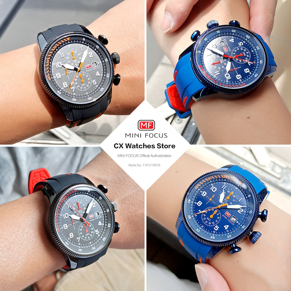 MINI FOCUS Sport Quartz Watch  - مراجعة Silicone Sport Band وسعره