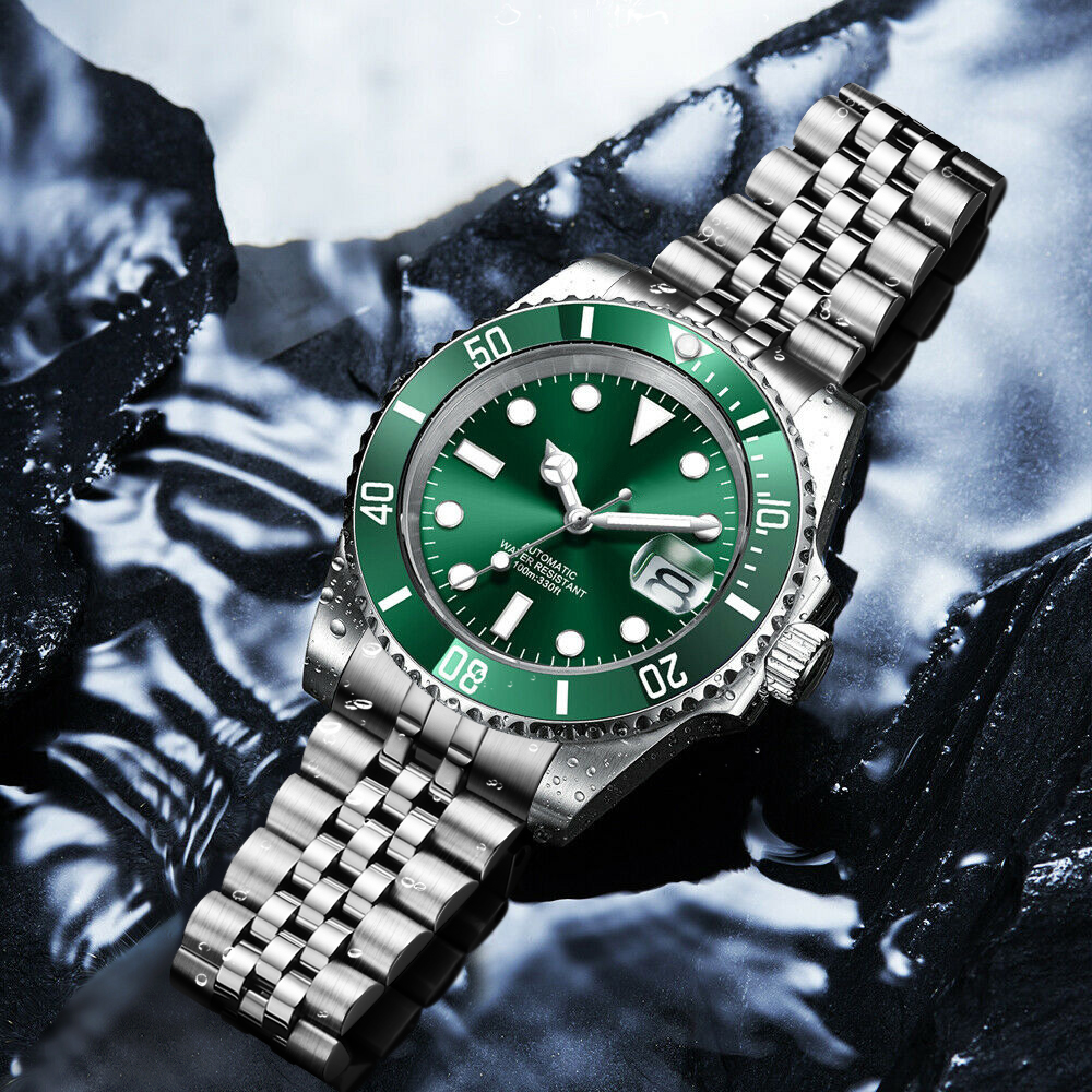 DIY Logo 40MM Dive Watch NH35  - مراجعة Waterproof Diving Watch وسعره