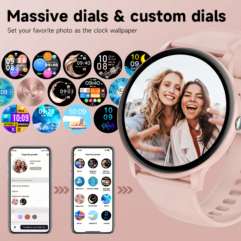 LIGE Bluetooth Call Smart Watc - مراجعة Smartwatch Latest Watches For Women وسعره