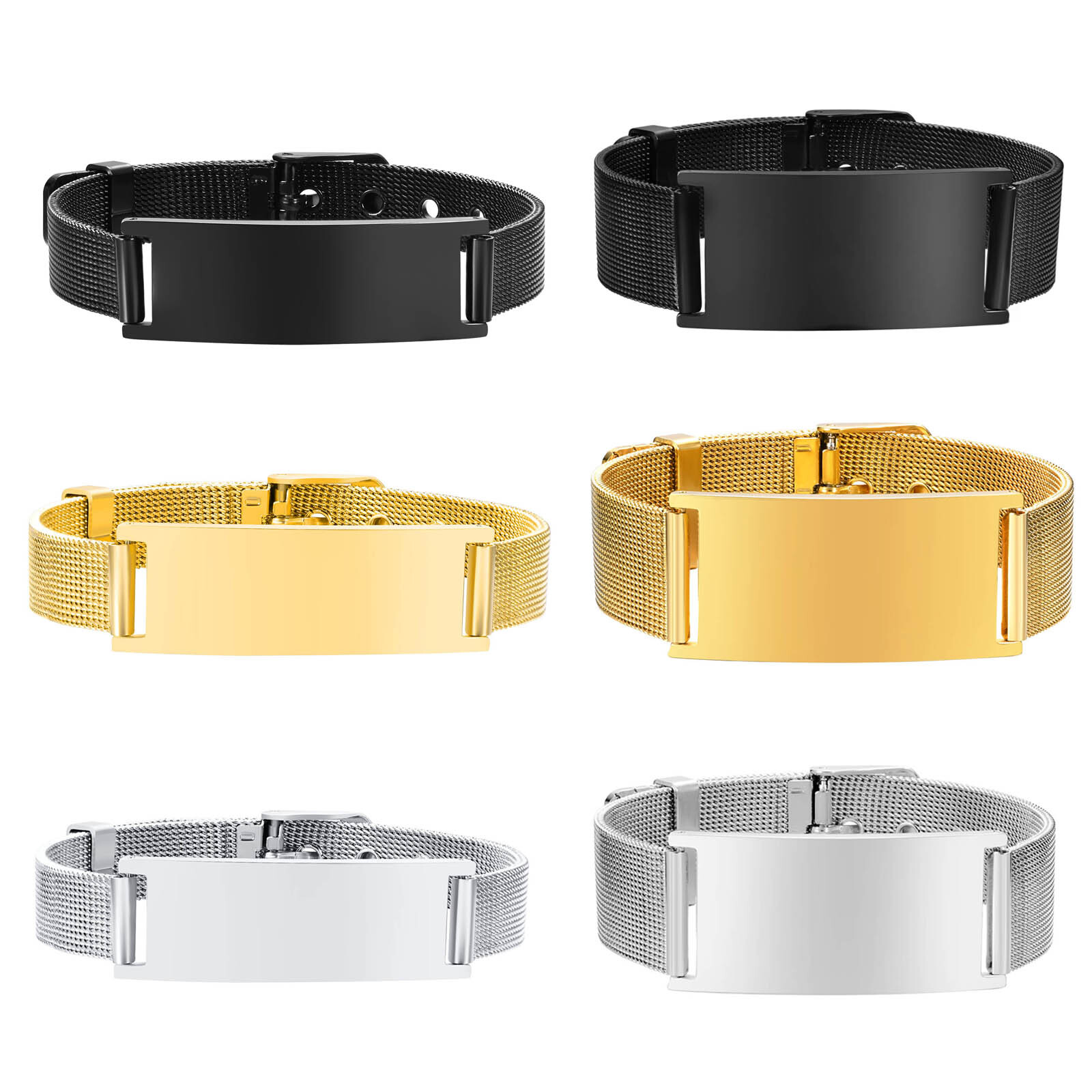 Personalized Photo Bracelet, S - مراجعة Mesh Stainless Strap وسعره