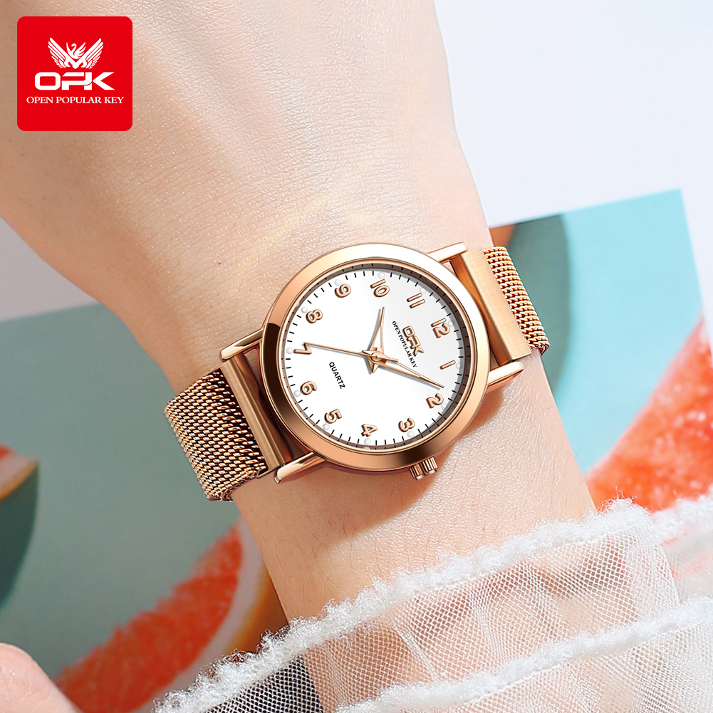 OPK 8115 Women's Watches Simpl - مراجعة Mesh Stainless Strap وسعره