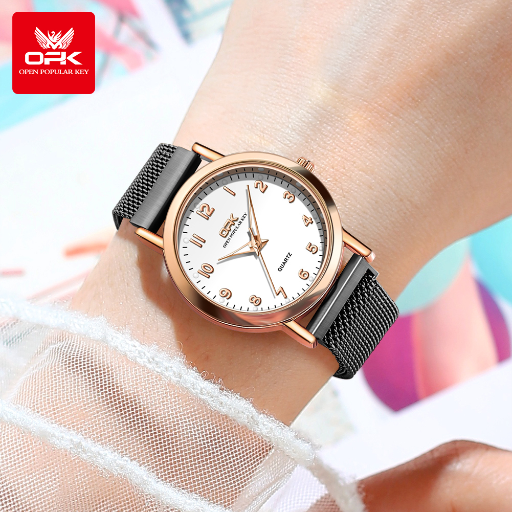 OPK 8115 Women's Watches Simpl - مراجعة Mesh Stainless Strap وسعره