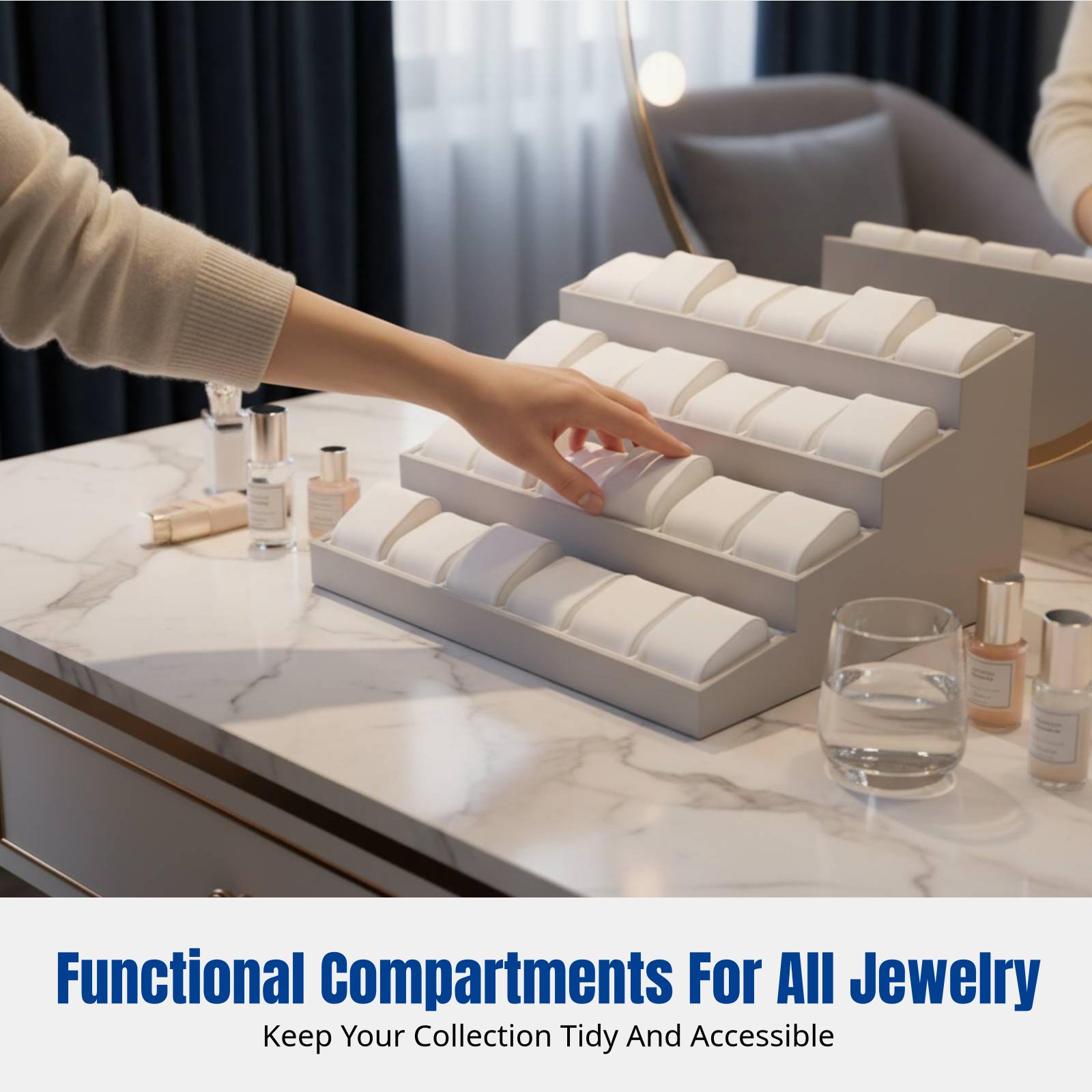 Tiered Jewelry Display Stand,  - مراجعة Watch Display Pillow وسعره