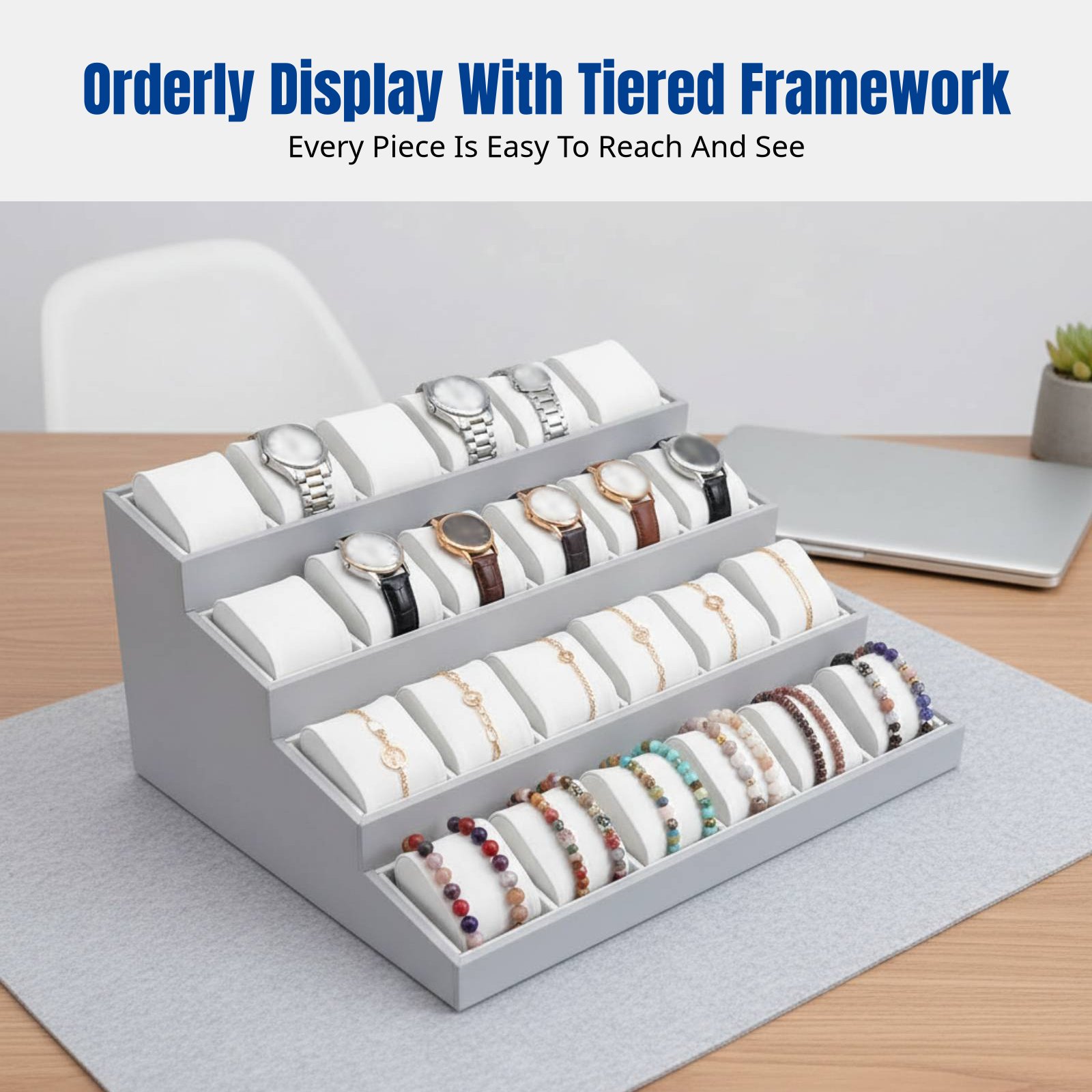 Tiered Jewelry Display Stand,  - مراجعة Watch Display Pillow وسعره