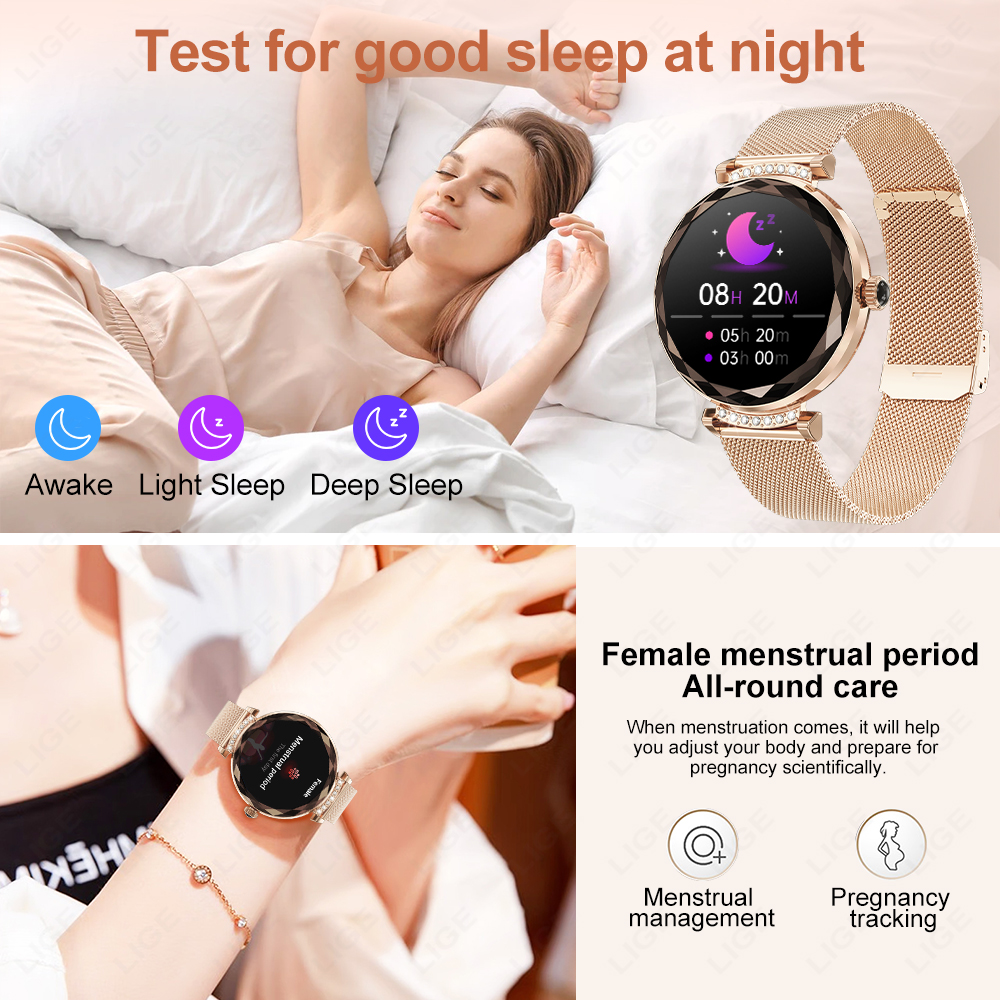 LIGE Fashion Ladies Smart Watc - مراجعة Smartwatch Latest Watches For Women وسعره