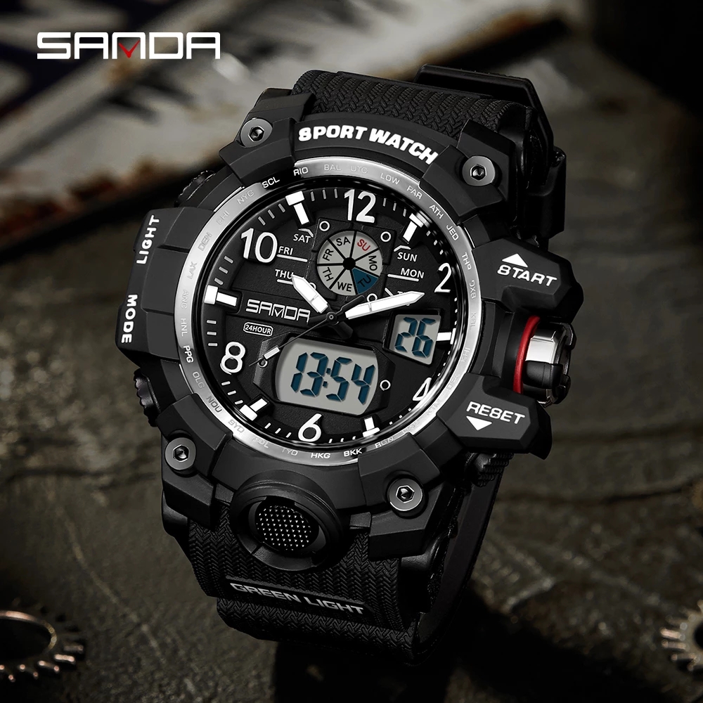 SANDA 30169 Top Sports Men's W - مراجعة Smartwatch Watches Digital وسعره