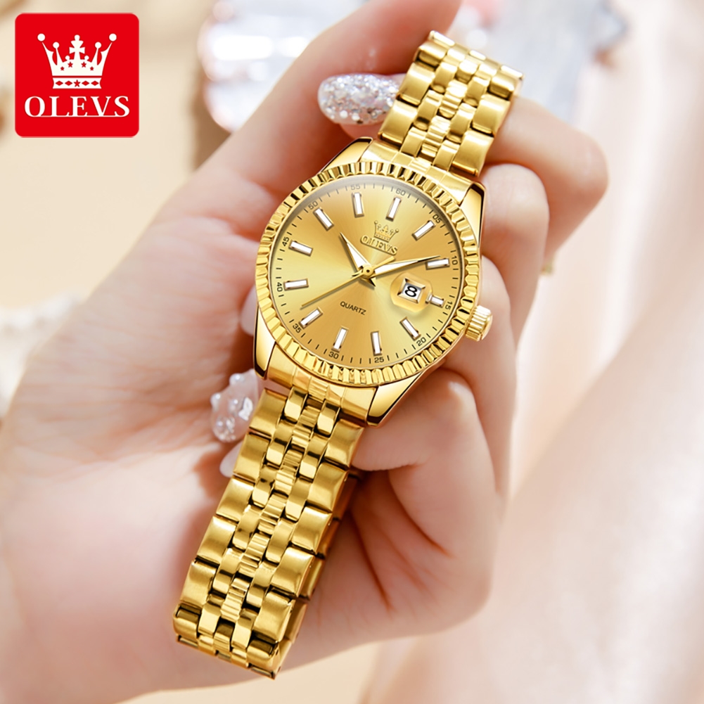 OLEVS 5593 Quartz Women's Watc - مراجعة Waterproof Diving Watch وسعره