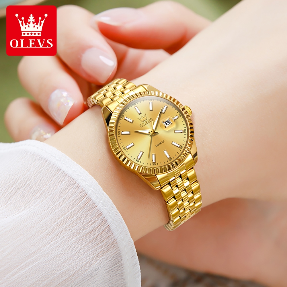 OLEVS 5593 Quartz Women's Watc - مراجعة Waterproof Diving Watch وسعره