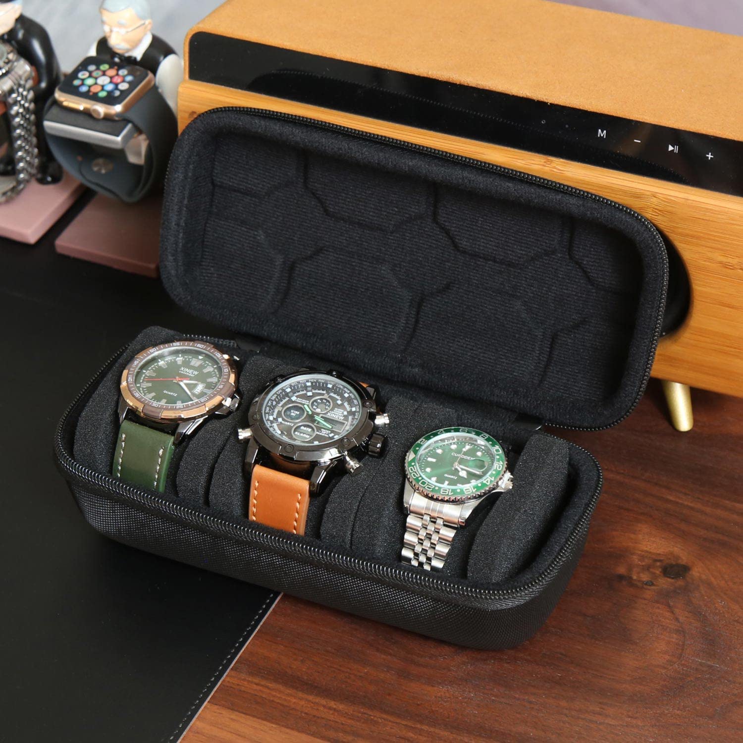 Watch Box Organizer For Men or - مراجعة Smartwatch I Watches وسعره