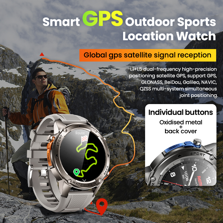 Outdoor Military-Grade GPS Sma - مراجعة Waterproof Diving Watch وسعره