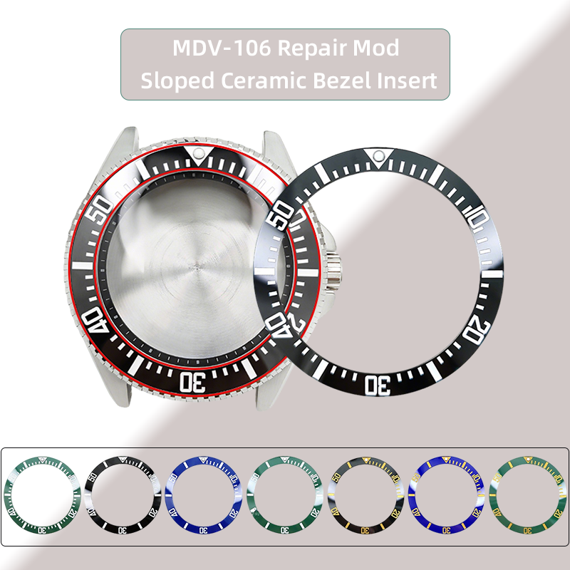 For CASIO MDV-106 Sloped Ceram - مراجعة Watch Bezel Insert وسعره