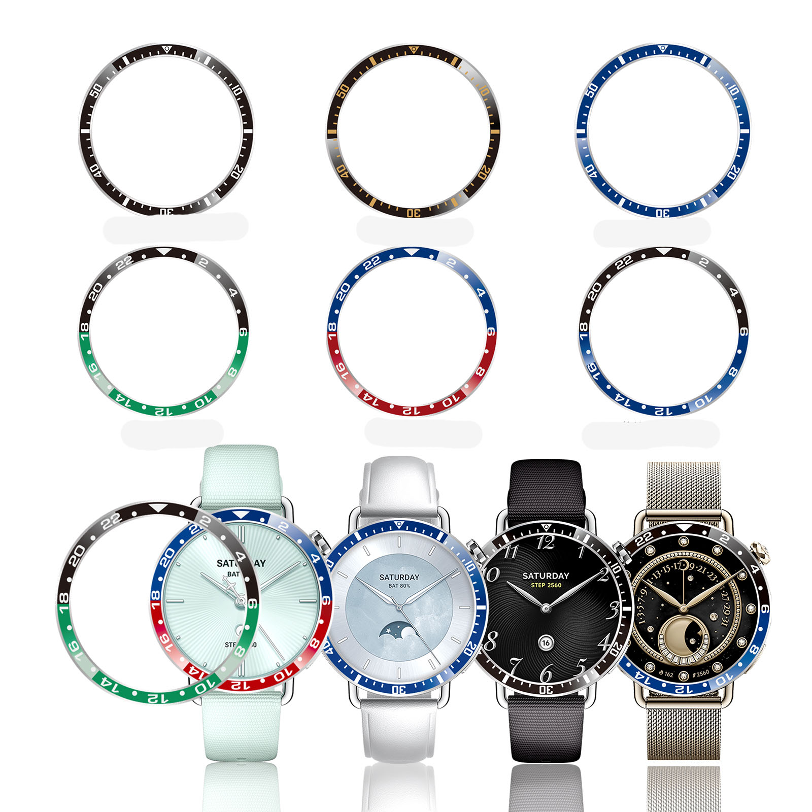Heorland Case  Xiaomi Watch S4 - مراجعة Smartwatch Ring Watches وسعره