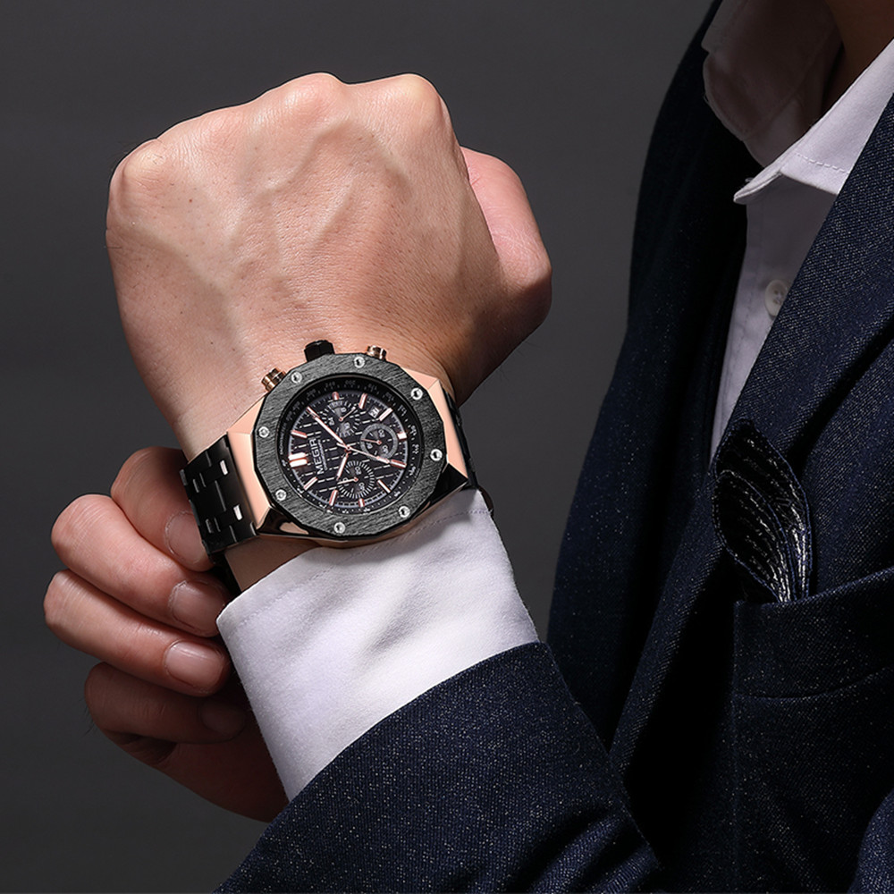 MEGIR Chronograph Luxury Men S - مراجعة Smartwatch Watches Digital وسعره