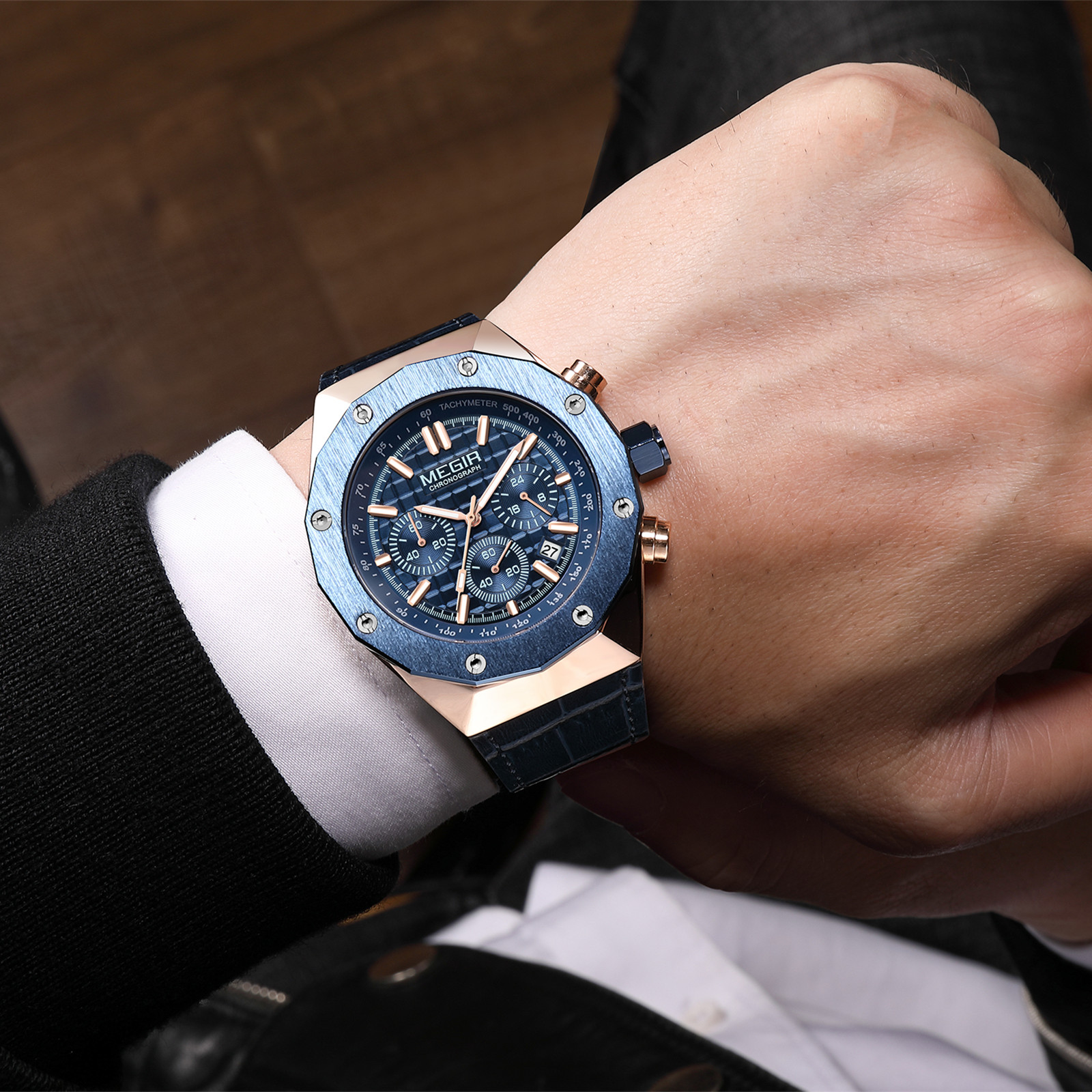 MEGIR Chronograph Luxury Men S - مراجعة Smartwatch Watches Digital وسعره