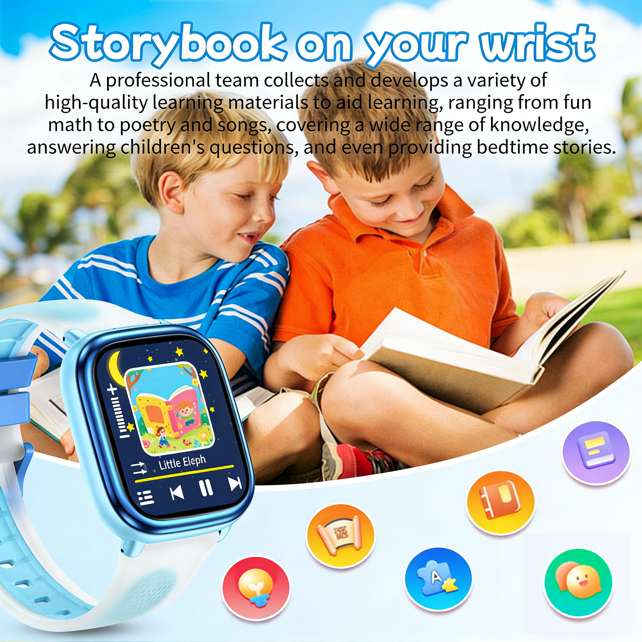 New Kids Study Smart Watch 1.8 - مراجعة Smartwatch Watches Best Gift For Girls وسعره