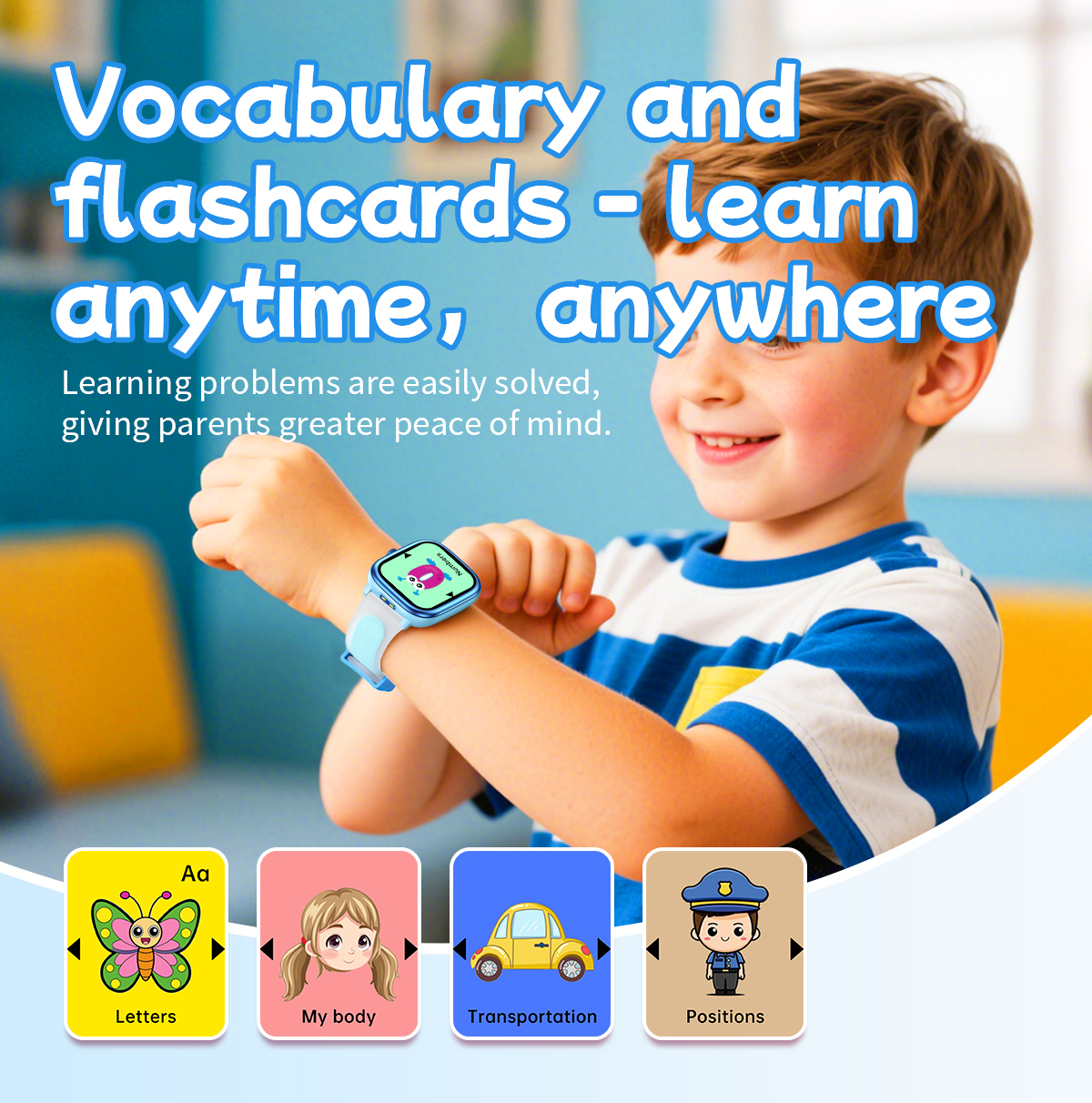 New Kids Study Smart Watch 1.8 - مراجعة Smartwatch Watches Best Gift For Girls وسعره
