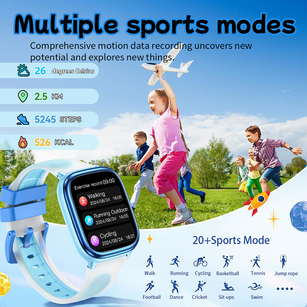 New Kids Study Smart Watch 1.8 - مراجعة Smartwatch Watches Best Gift For Girls وسعره