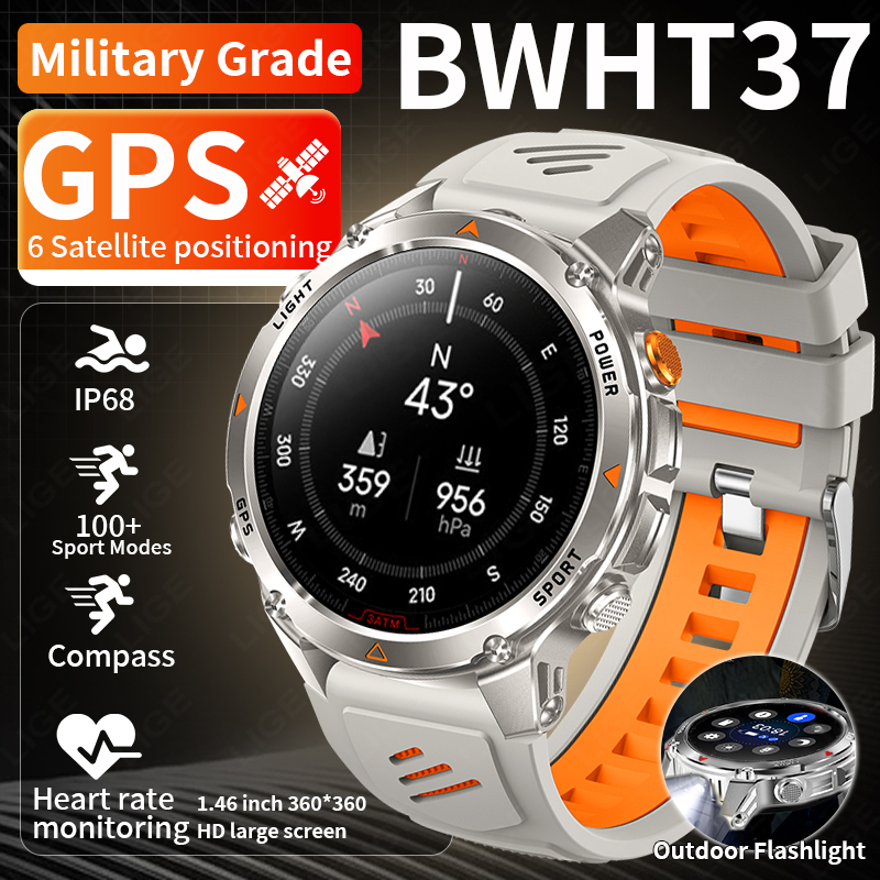 LIGE Rugged GPS Track Smart Wa - مراجعة Smartwatch I Watches وسعره