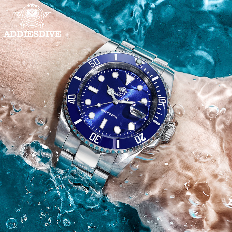ADDIESDIVE Men's Classic Watch - مراجعة Watch Bezel Insert وسعره