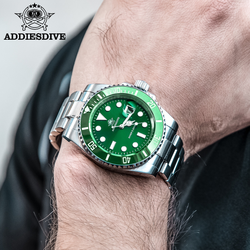 ADDIESDIVE Men's Classic Watch - مراجعة Watch Bezel Insert وسعره