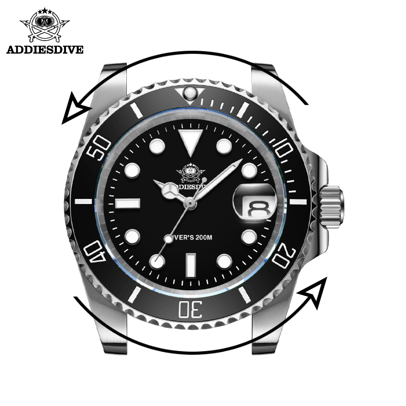 ADDIESDIVE Men's Classic Watch - مراجعة Watch Bezel Insert وسعره