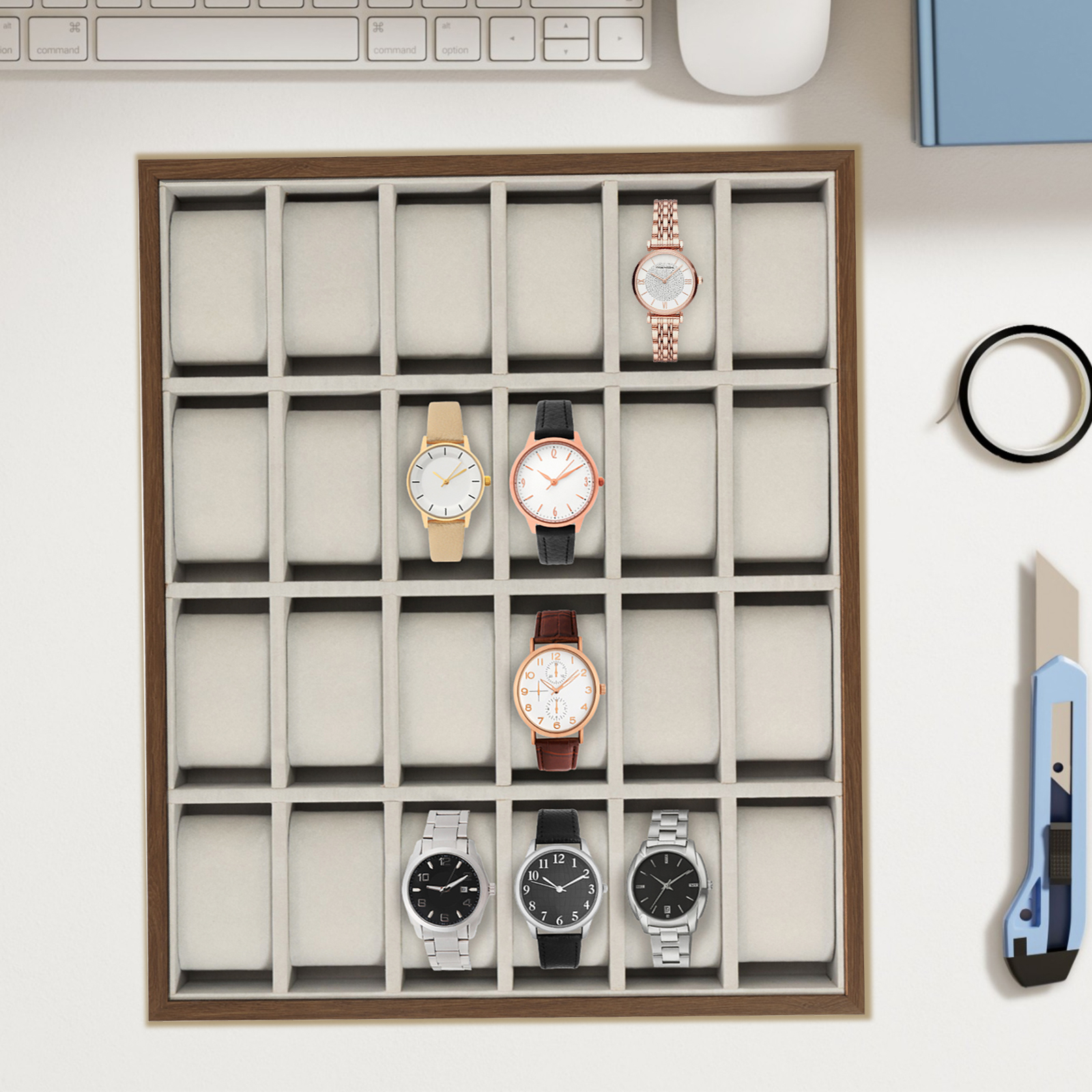 Grey Walnut Density Board 40*3 - مراجعة Watch Display Pillow وسعره