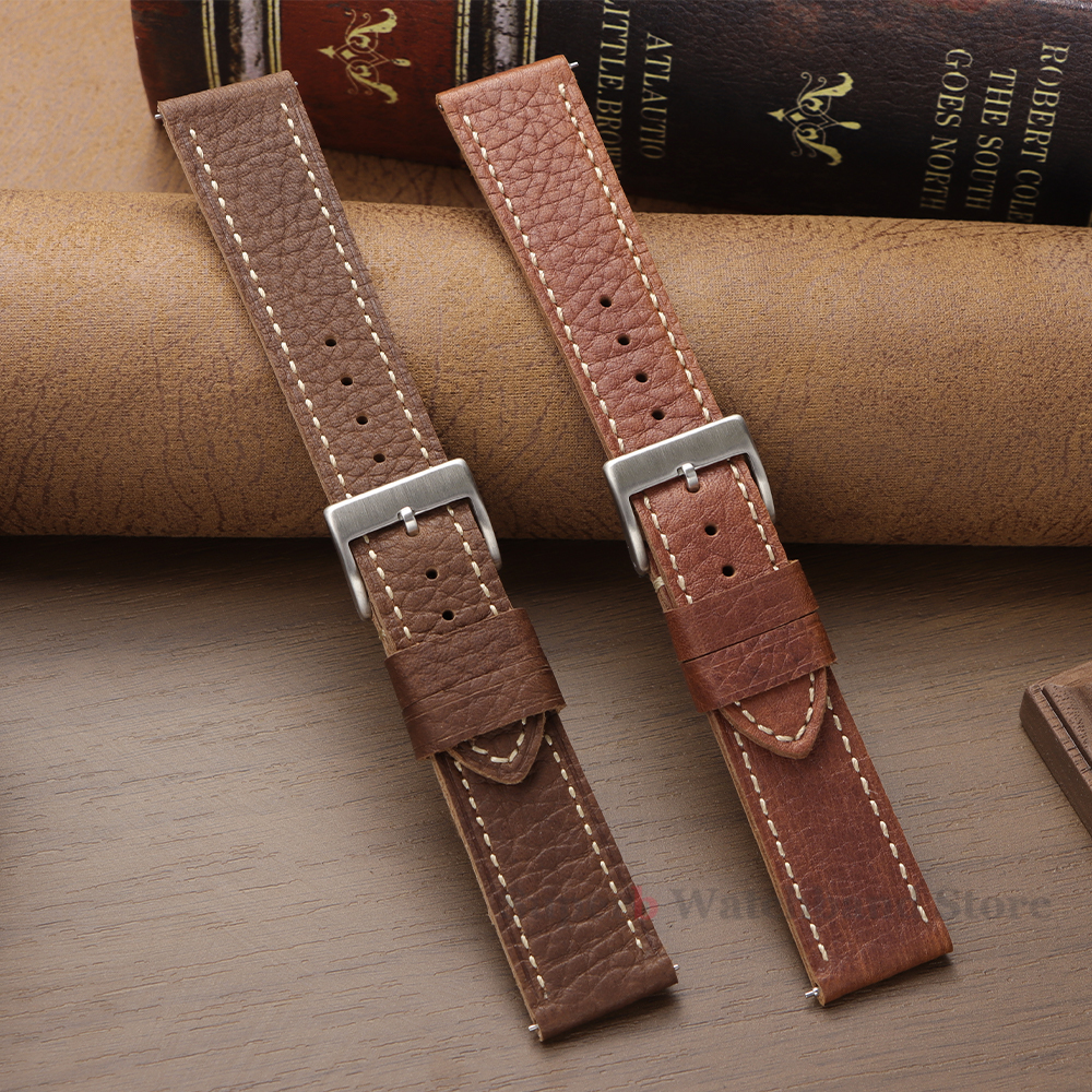 Cowhide Watch Band 20mm 22mm 2 - مراجعة Omega Watches Smartwatch وسعره