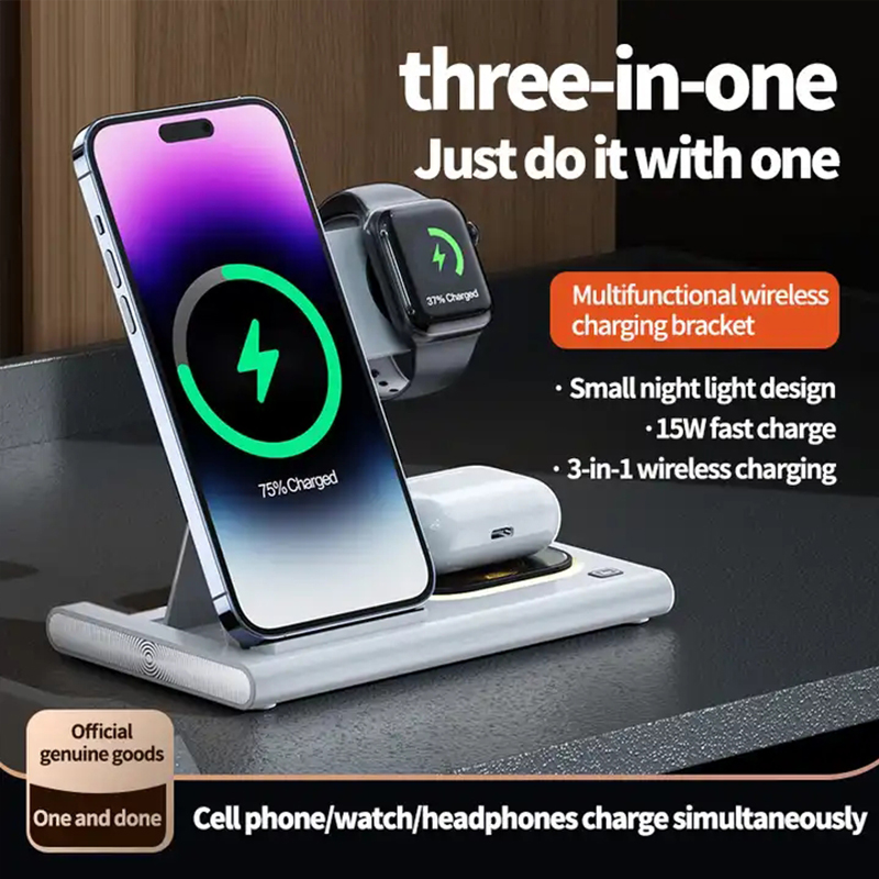 3 In 1 Wireless Charger For iP - مراجعة Watch Watch Xs وسعره