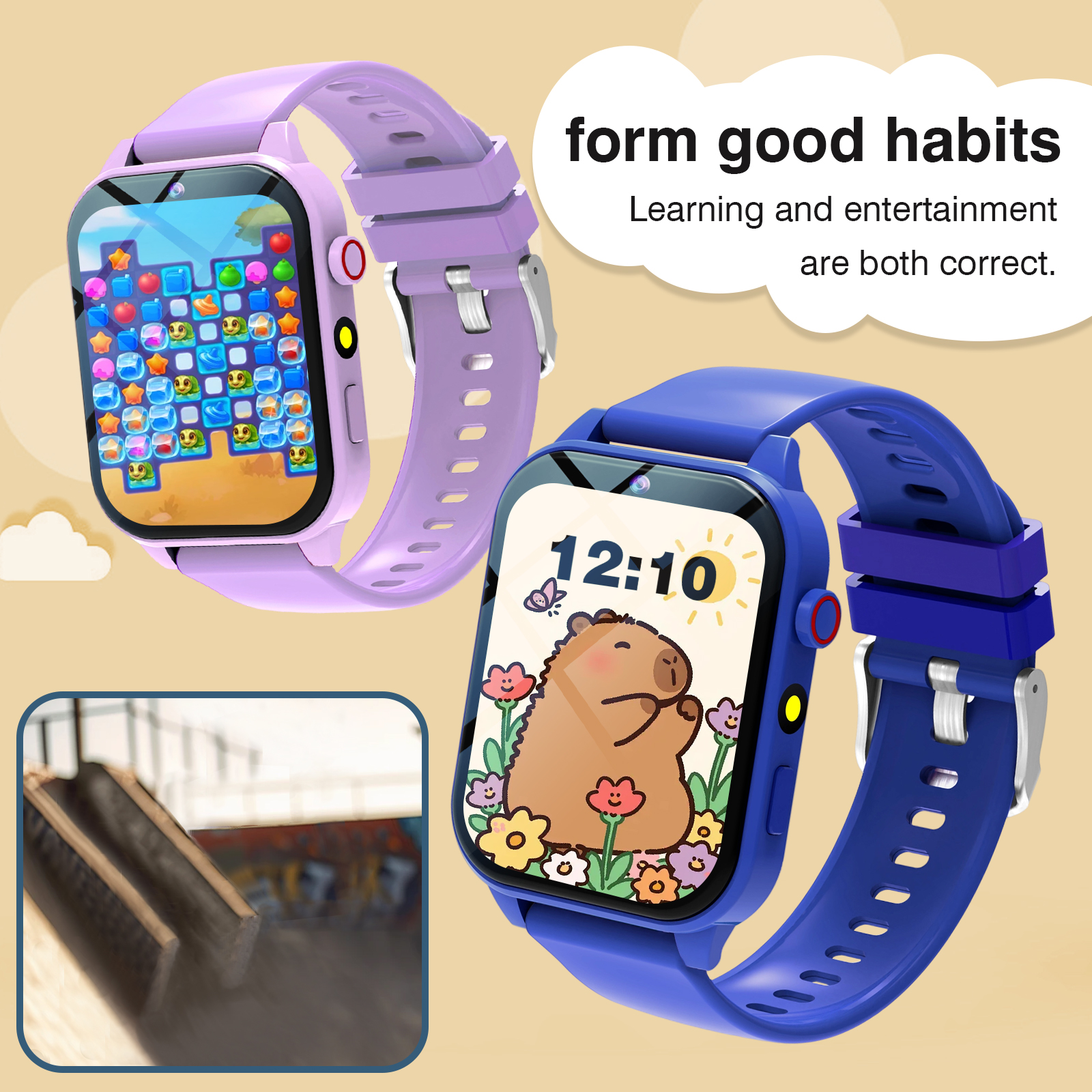 Kids′s Smart Watch 18 Games Ca - مراجعة Smartwatch Watches Digital وسعره