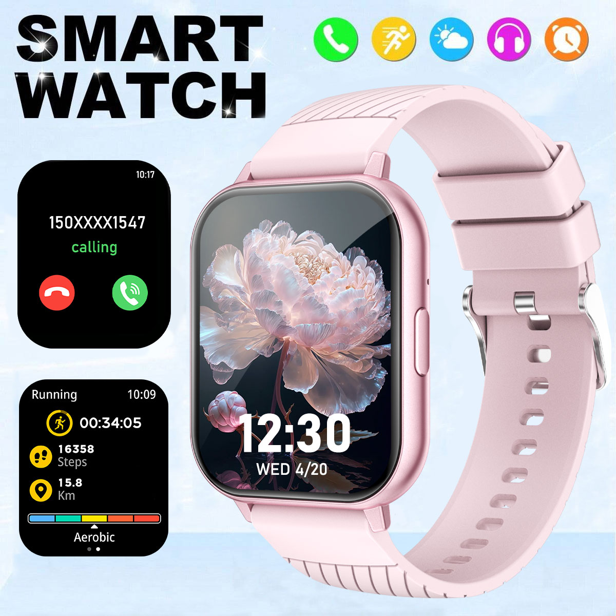 Multifunctional Smart Watch 1. - مراجعة Smartwatch Watches Wallpaper وسعره