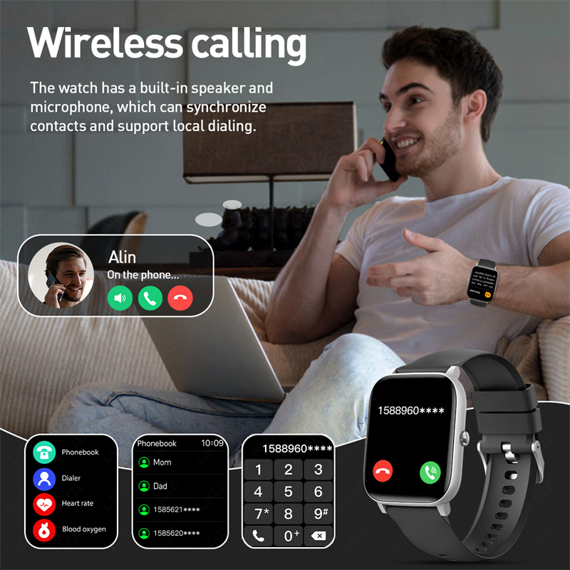 LIGE 1.85 Screen Smart Watch W - مراجعة Smartwatch Latest Watches For Women وسعره