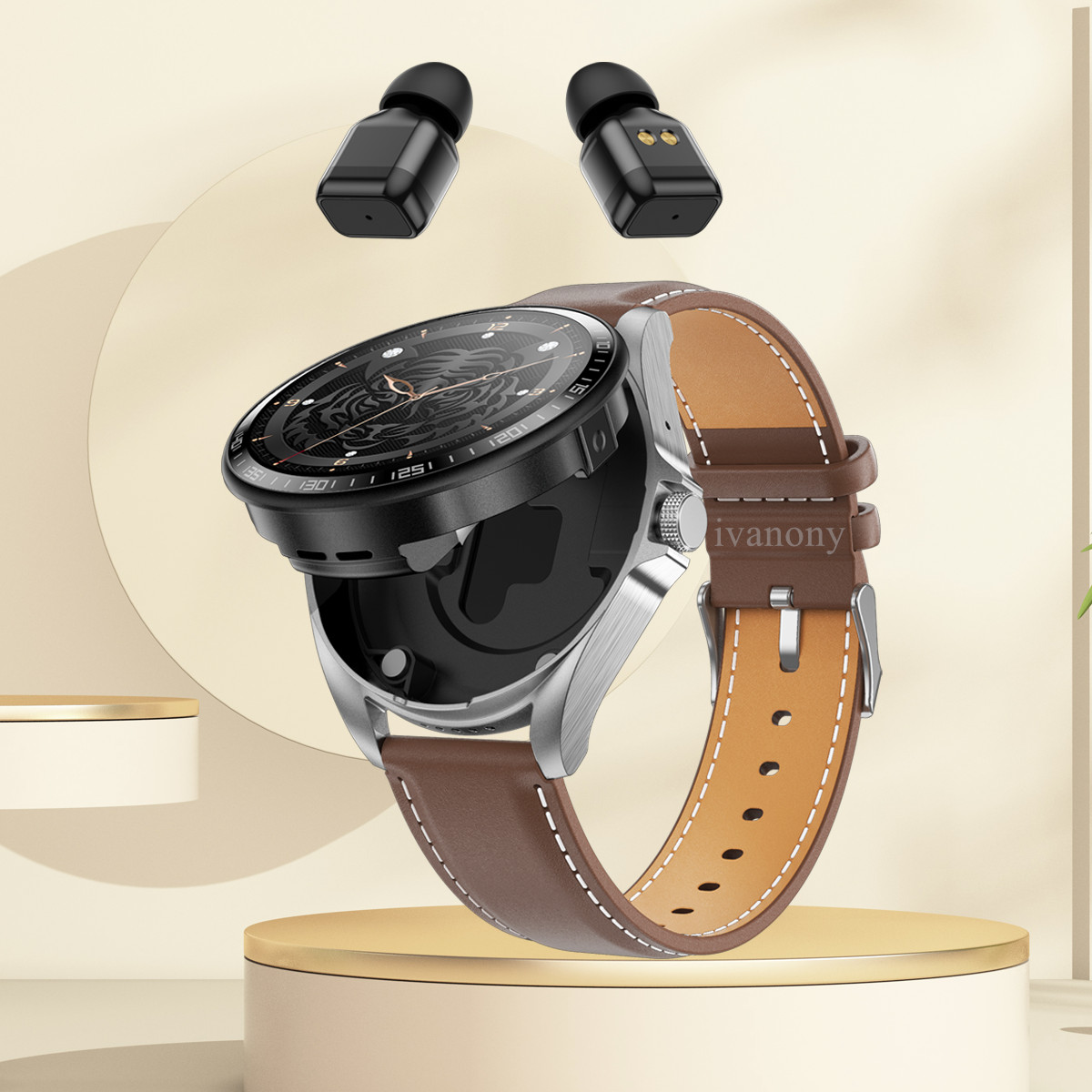 Smart Watch 2 in 1 with Headph - مراجعة Smartwatch Watches Wallpaper وسعره