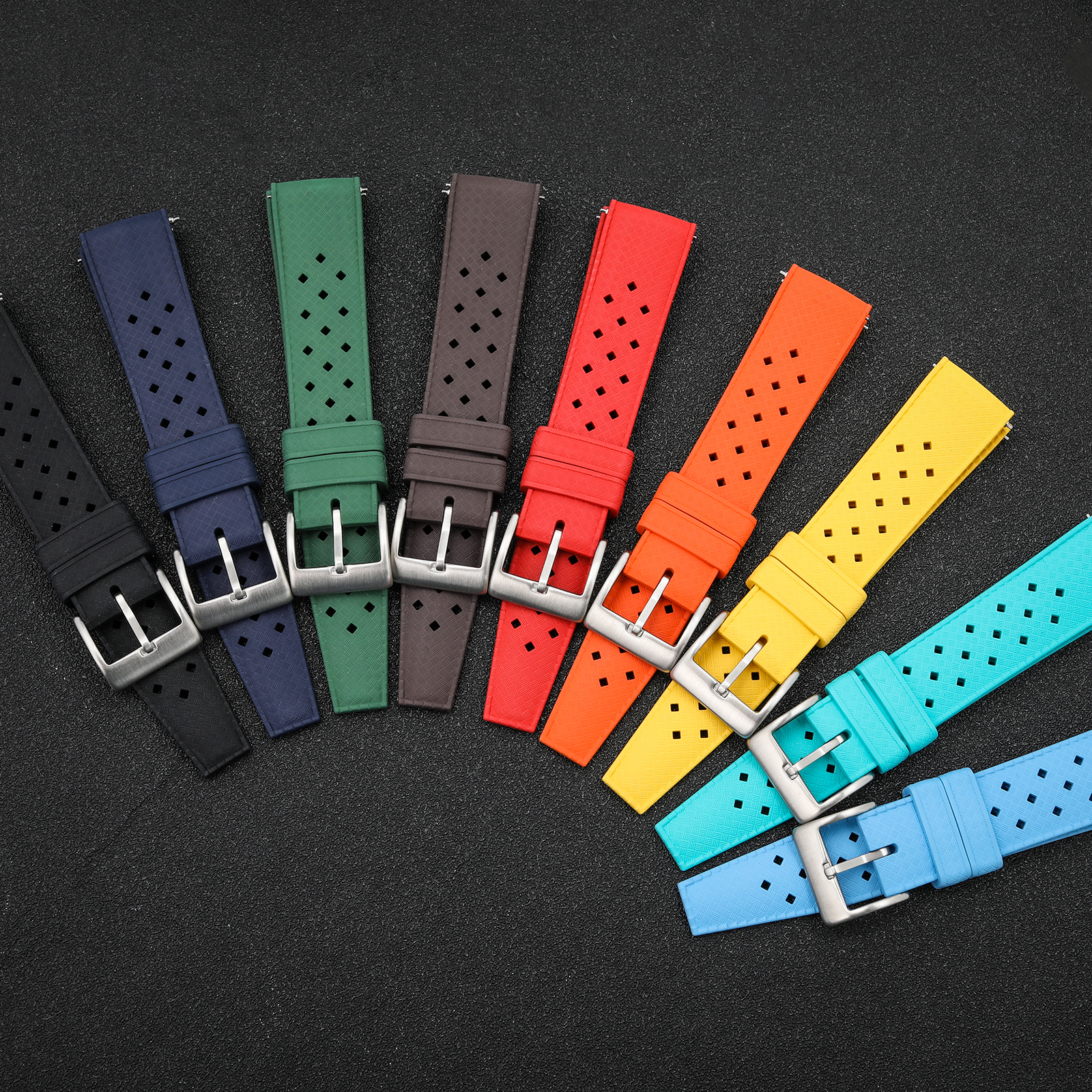 New Tropical FKM Watch Strap f - مراجعة Citizen Watches Smartwatch وسعره