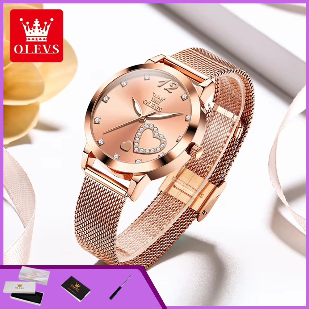 OLEVS 5189 Quartz Watch for Wo - مراجعة Mesh Stainless Strap وسعره