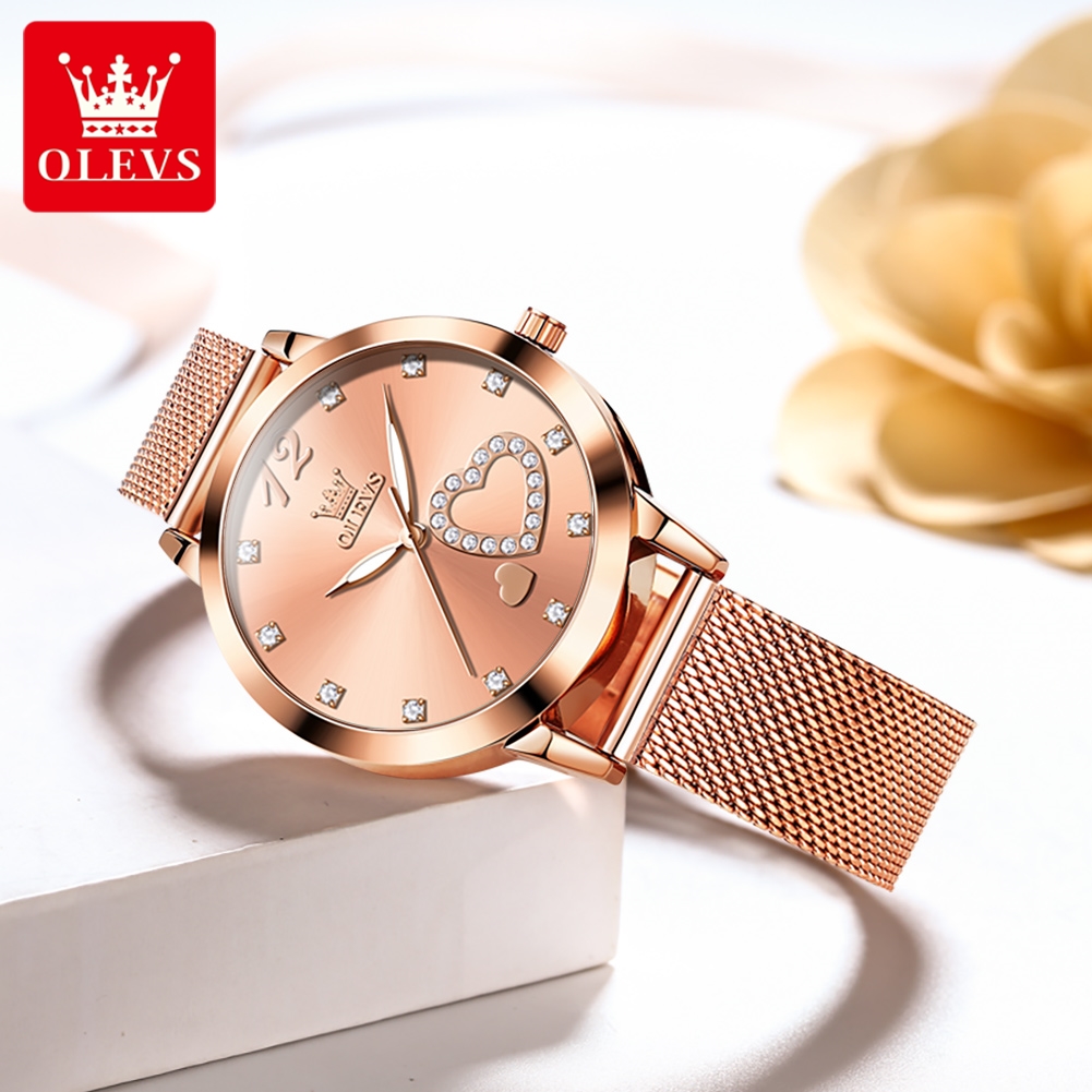 OLEVS 5189 Quartz Watch for Wo - مراجعة Mesh Stainless Strap وسعره