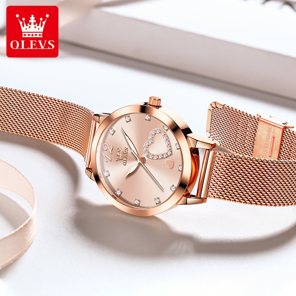OLEVS 5189 Quartz Watch for Wo - مراجعة Mesh Stainless Strap وسعره
