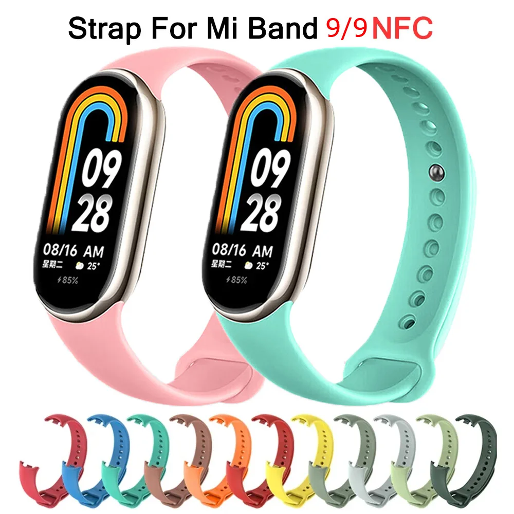 Strap for Xiaomi Mi Band 9/9 N - مراجعة Silicone Sport Band وسعره