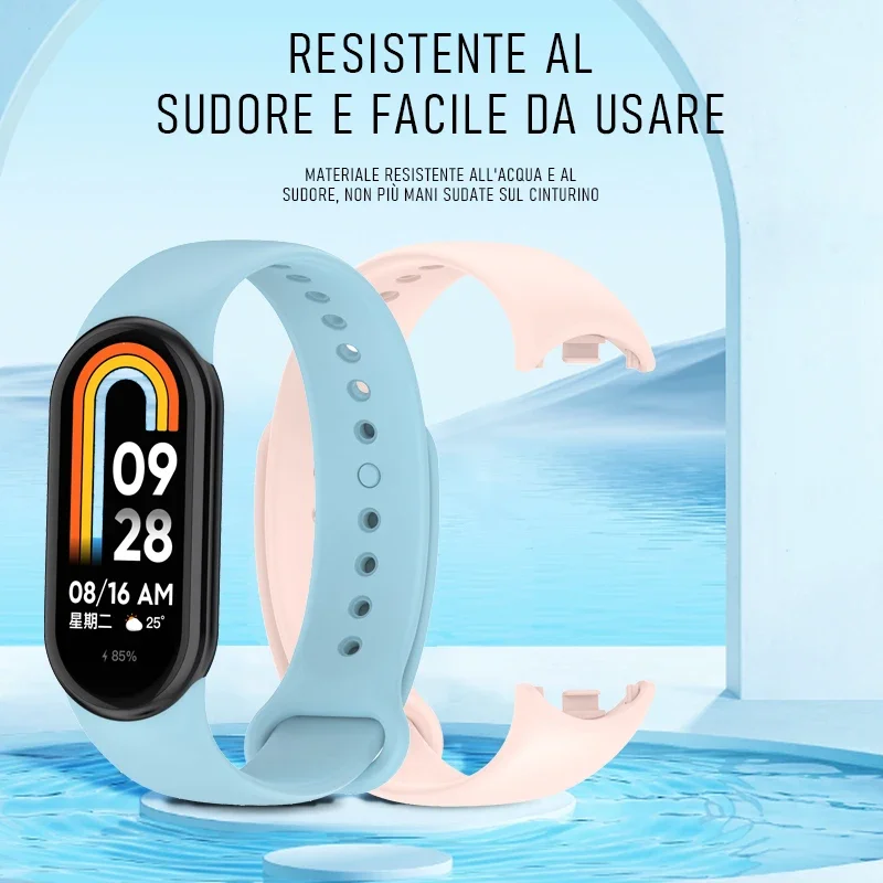 Strap for Xiaomi Mi Band 9/9 N - مراجعة Silicone Sport Band وسعره