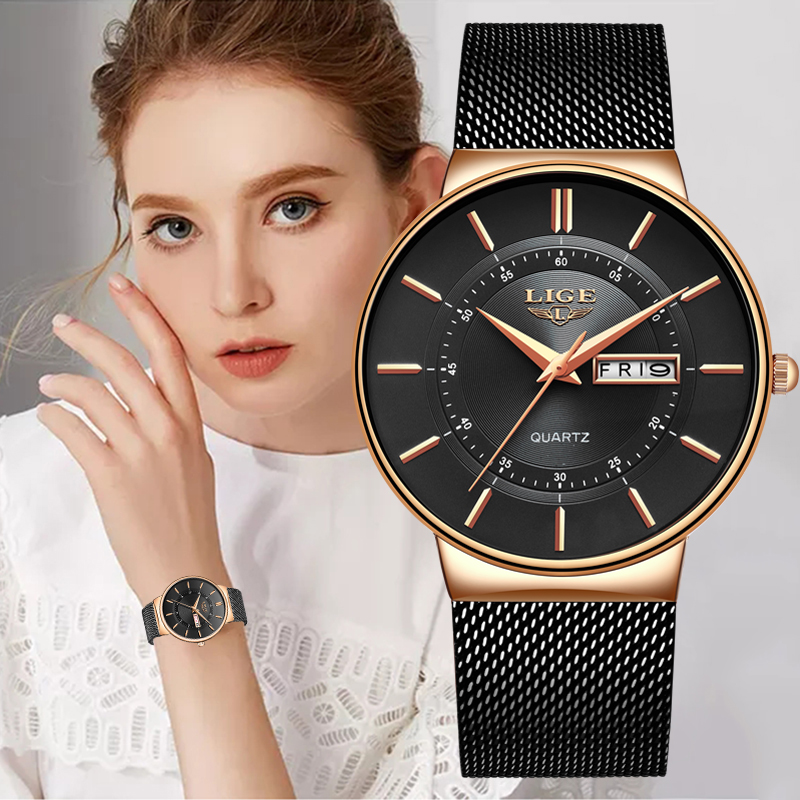 LIGE Women Watches Luxury Bran - مراجعة Waterproof Diving Watch وسعره