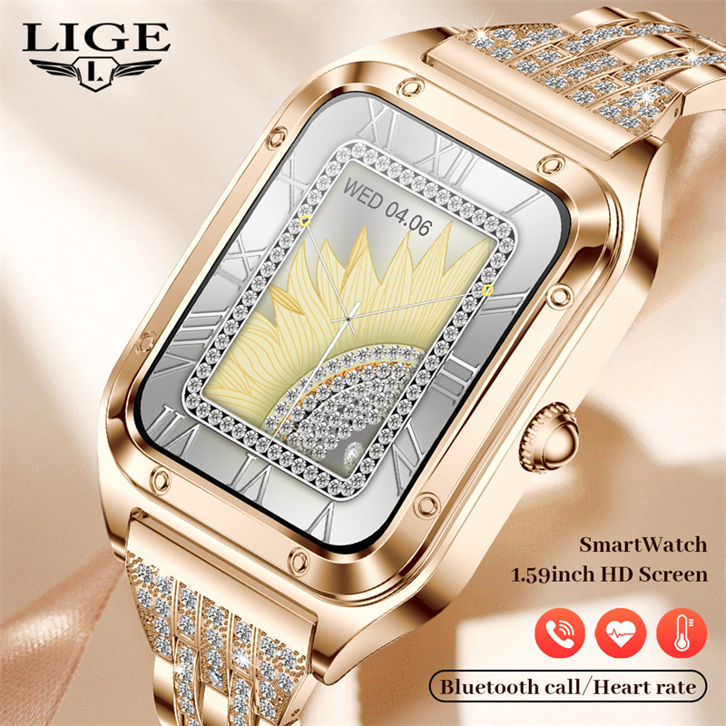 LIGE Fashion Smart Watch Ladie - مراجعة Smartwatch Latest Watches For Women وسعره