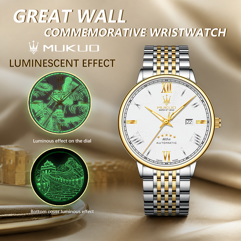 MUKUO Luxury Men Quartz Watch  - مراجعة Smartwatch Watches Wallpaper وسعره